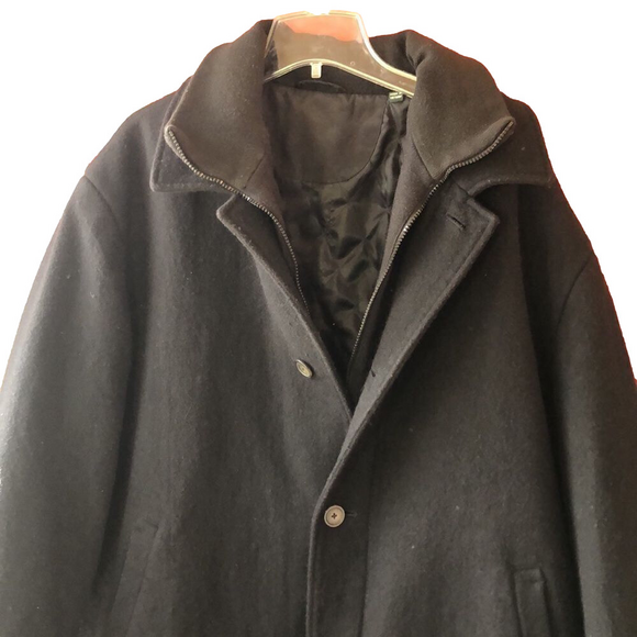 LAUREN RALPH LAUREN Men's Wool Blend Coat 58R Big Man's Coat. Used Warm Coat - Picture 4 of 16